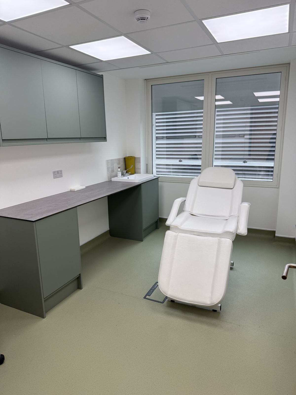 Minor surgery treatment room at our Harley Street clinic